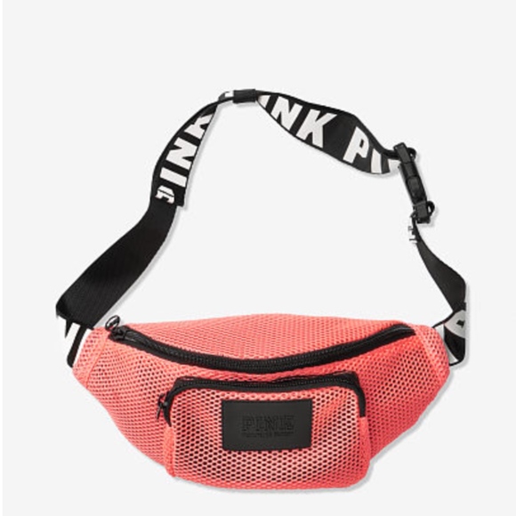 PINK Victoria's Secret Handbags - NEW Victoria's Secret PINK Mesh Belt Bag Nectar